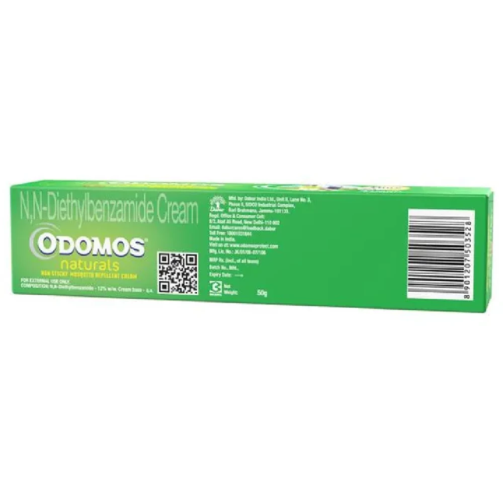 Dabur Odomos Naturals Non-Sticky Mosquito Repellent Cream, 50 g-2.webp